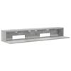 vidaXL Studiobord Betongr&aring; 130 x 36 x 19,5 cm Konstrueret tr&aelig;