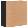vidaXL skab 79x38x80 cm konstrueret træ sort