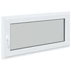 vidaXL K&aelig;ldervindue RISOR 120 x 60 cm PVC og glas Hvid