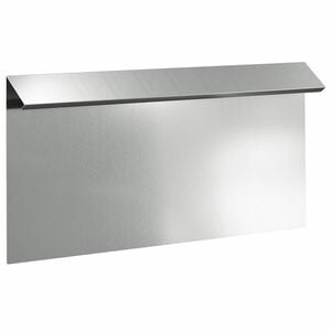 vidaXL Sneglehegn 50 x 3,5 x 25 cm Galvaniseret st&aring;l S&oslash;lv