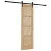 vidaXL Skyded&oslash;r ORKDAL 61 x 198,5 cm Massivt fyrretr&aelig; Naturfarvet