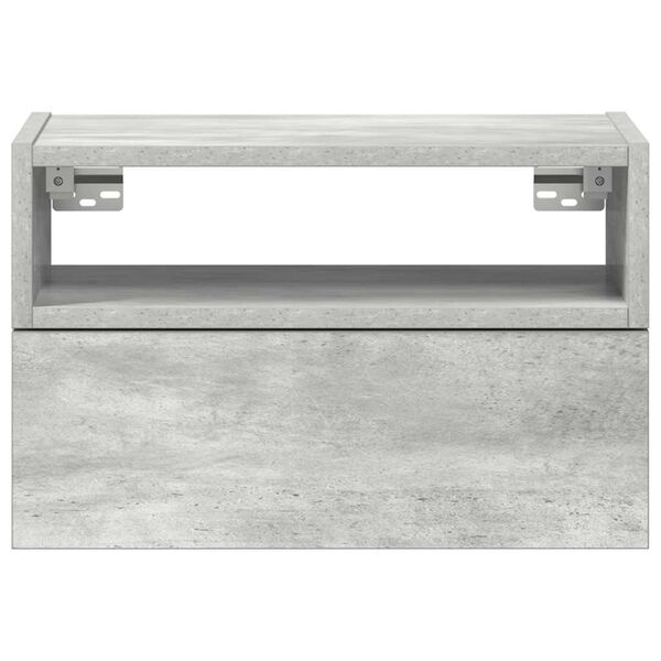 vidaXL v&aelig;gh&aelig;ngte sengeborde 2 stk. 45x26x28,5 cm betongr&aring;