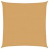 vidaXL solsejl 3,6x3,6 m 160 g/m&sup2; firkantet HDPE sandfarvet