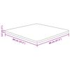 vidaXL firkantet bordplade 80x80x2,5 cm behandlet massivt eg mørkebrun