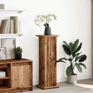 vidaXL piedestal med opbevaring 31x30x90 cm konstrueret tr&aelig;