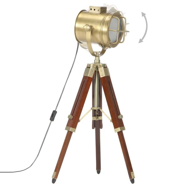 vidaXL gulvlampe med trefod 69 cm massivt mangotræ