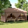 vidaXL Party Tent Brun 292 x 580 x 315 cm Oxford stof