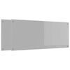 vidaXL K&oslash;kkenbacksplash 2 pcs Lysegr&aring; 120 x 50 cm h&aelig;rdet glas