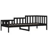 vidaXL daybed 80x200 cm massivt fyrretr&aelig; sort