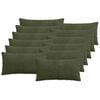 vidaXL Pudebetr&aelig;k 12 pcs ALMELO Gr&oslash;n 40 x 80 cm cordfl&oslash;jl