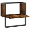 vidaXL v&aelig;ghylde med stang 30x25x30 cm r&oslash;get egetr&aelig;sfarve