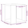 vidaXL Sofabord Artisan Egetræ 32 x 32 x 30 cm Konstrueret træ