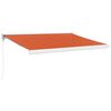vidaXL foldemarkise 3,5x2,5 m stof og aluminium orange og brun