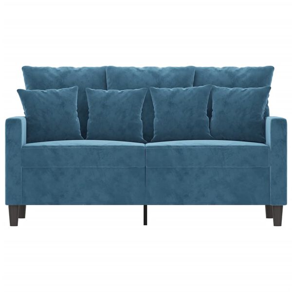 vidaXL 2-personers sofa 120 cm fl&oslash;jl bl&aring;