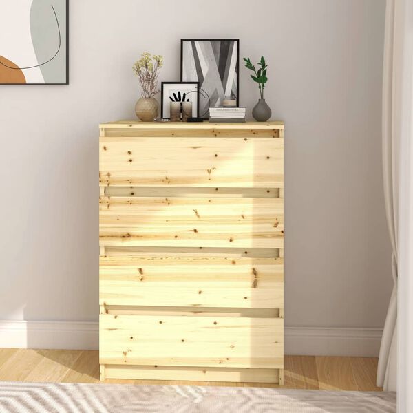 vidaXL kommode 60x36x84 cm massivt grantr&aelig;