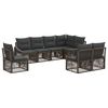 vidaXL Havesofa S&aelig;t 8 stk. Gr&aring; polyrattan