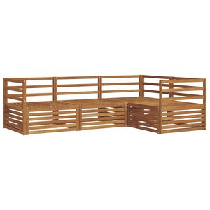 vidaXL Udend&oslash;rs sofagruppe 4 pcs Naturfarvet