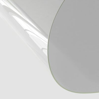 vidaXL bordbeskytter Ø 110 cm 2 mm PVC transparent