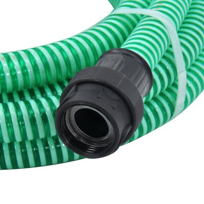 vidaXL sugeslange med messingkoblinger 1" 4 m PVC grøn