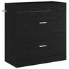 vidaXL Badev&aelig;relse Under Vask Skab Sort eg 78,5 x 37,5 x 81 cm