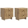 vidaXL Natskab 2 pcs Artisan-eg 43 x 34,5 x 47,5 cm Konstrueret tr&aelig;
