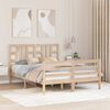 vidaXL sengeramme uden madras 140x190 cm massivt fyrretr&aelig;