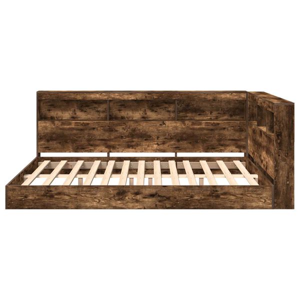 vidaXL Bogreol Seng R&oslash;get eg 140 x 200 cm Konstrueret tr&aelig;