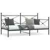 vidaXL daybed uden madras 100x190 cm st&aring;l sort