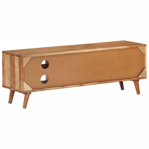 vidaXL tv-bord 112x30x40 cm massivt akacietræ