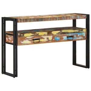 vidaXL Konsolbord Flerfarvet 120 x 33 x 75 cm Solid genbrugs tr&aelig;