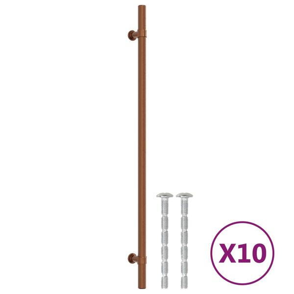 vidaXL skabsh&aring;ndtag 10 stk. 320 mm rustfrit st&aring;l bronzefarvet