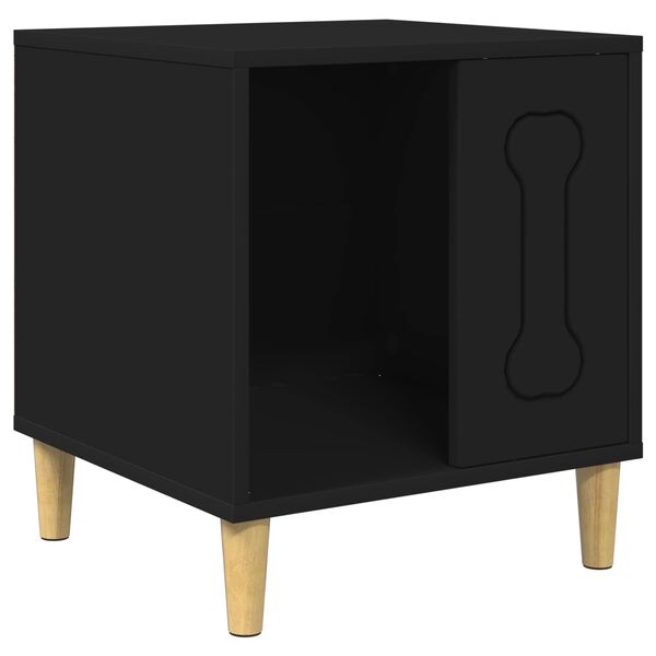 vidaXL Hundehus Sort 44 x 42 x 49 cm Konstrueret tr&aelig;