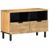 vidaXL tv-bord 70x33x46 cm massivt mangotr&aelig; brun