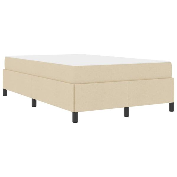 vidaXL Box spring seng Creme og Sort 120 x 190 cm