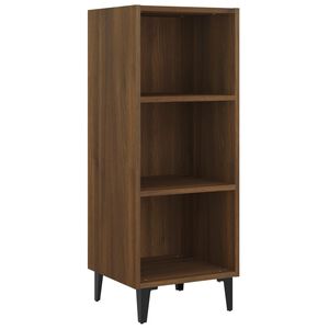 vidaXL sk&aelig;nk 34,5x32,5x90 cm konstrueret tr&aelig; brun egetr&aelig;sfarve