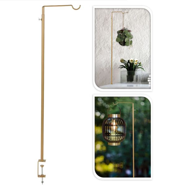 H&S Collection bordkrog med klemme 20x90 cm guldfarvet