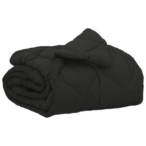 vidaXL Hel&aring;rs dyne Sort 200 x 135 cm Mikrofiber