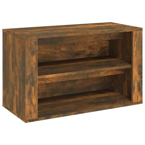 vidaXL skoreol 75x35x45 cm konstrueret tr&aelig; r&oslash;get egetr&aelig;sfarve