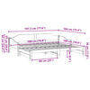 vidaXL daybed med udtr&aelig;k 90x190 cm massivt fyrretr&aelig; hvid