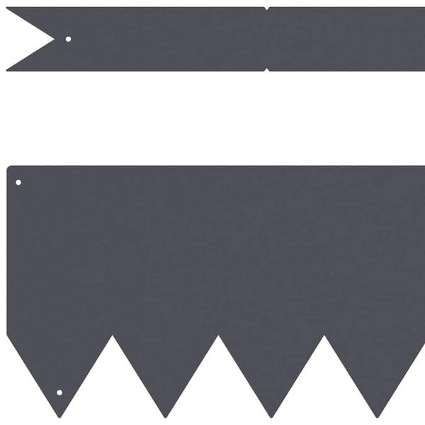 vidaXL Pl&aelig;nekant 30 pcs Antracit 100 x 0.05 x 20 cm Koldvalset St&aring;l