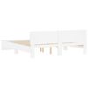 vidaXL sengeramme med sengegavl 180x200 cm hvid
