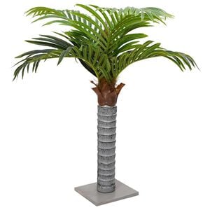 vidaXL kunstig palme 6 blade 100 cm gr&oslash;n