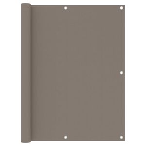 vidaXL altanafsk&aelig;rmning 120x600 cm oxfordstof gr&aring;brun