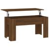 vidaXL sofabord 101x49x52 cm konstrueret tr&aelig; brun egetr&aelig;sfarve