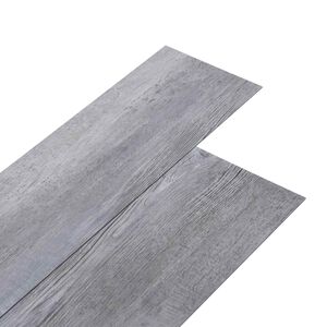 vidaXL Gulvplanker Mat tr&aelig; gr&aring; 5,02 m&sup2; 36 stk. PVC