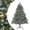 vidaXL Kunstigt juletr&aelig; Gr&oslash;n 210 cm PVC og plastik og st&aring;l