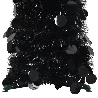 vidaXL kunstigt pop op-juletræ 150 cm PET sort