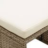 vidaXL havestole med skamler 2 stk. polyrattan beige