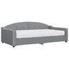 vidaXL daybed med madras 100x200 cm stof lysegr&aring;