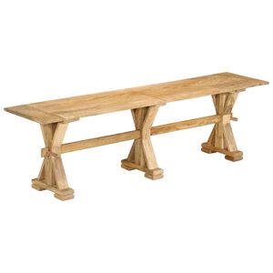 vidaXL b&aelig;nk 160x35x45 cm massivt mangotr&aelig;
